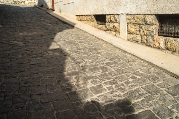 Stone Sidewalk Repair in Tarpon Springs